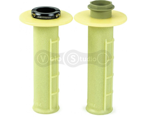 Грипси Renthal MX R-Works Lock-On Grips - Half Waffle G237 [Aramid], Kevlar