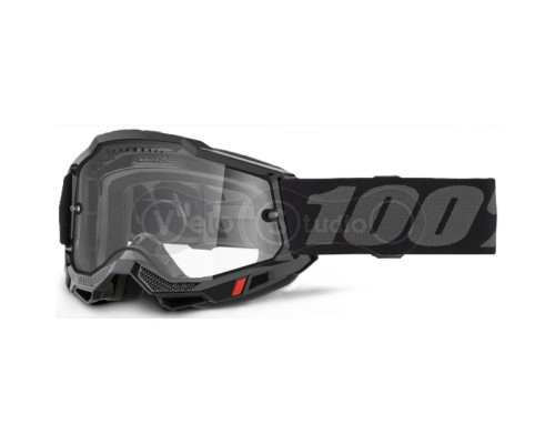 Маска 100% ACCURI 2 ENDURO MTB Goggle [Black], Dual Clear Lens