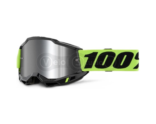 Дитяча маска 100% ACCURI 2 Youth Goggle [Neon Yellow], Mirror Silver Lens