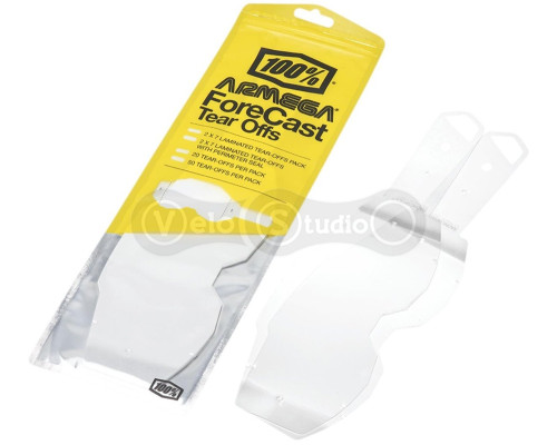 Срывки к маске 100% Tear-Offs ARMEGA/ARmatic Forecast - 20 pack, No Size