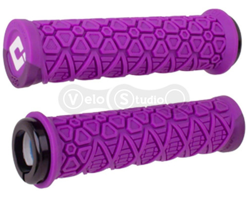 Грипси ODI Vanquish, v2.1 Lock-On ,MTB , Closed End Purple/Met Purp w/Blk