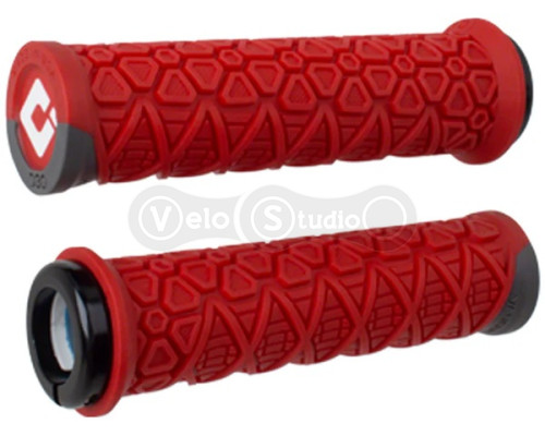 Грипси ODI Vanquish, v2.1 Lock-On ,MTB , Closed End Red/Grph w/Blk