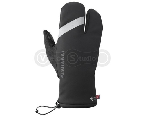 Рукавички Shimano WINDSTOPPER PRIMALOFT 2x2, чорні, розмір M