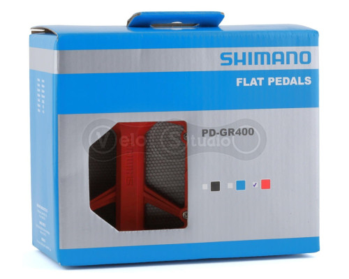 Педалі Shimano PD-GR400L, ENDURO/TRAIL, червоні