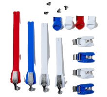 Застібки до мотоботів FOX INSTINCT STRAP/BUCKLE/PASS KIT [Blue], No Size