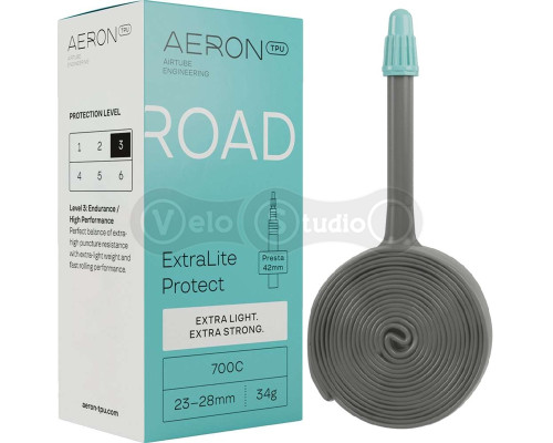 Камера AERON TPU Road ExtraLite Protect 700Cx23-28 Presta 42 34г