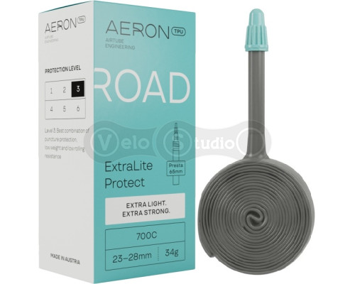 Камера AERON TPU Road ExtraLite Protect 700Cx28-32 Presta 42 44г