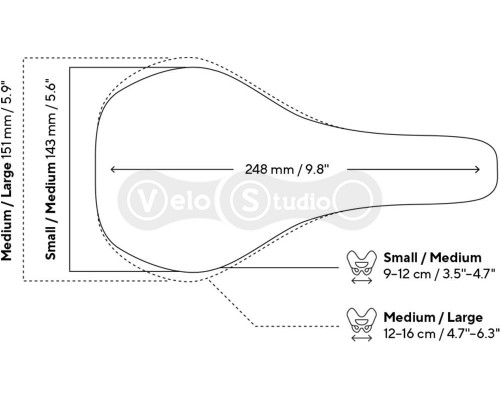 Седло Ergon SR Allroad Pro Carbon Men M/L (262x152 мм)