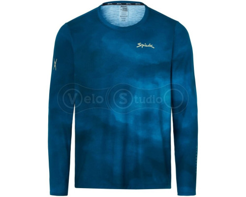 Джерсі MTB Spiuk All Terrain довгий рукав чоловіче синє з градієнтом XXL