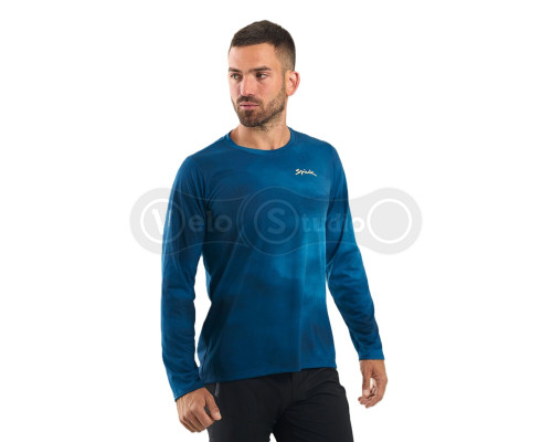Джерсі MTB Spiuk All Terrain довгий рукав чоловіче синє з градієнтом XXL