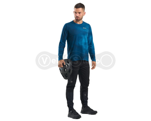 Джерсі MTB Spiuk All Terrain довгий рукав чоловіче синє з градієнтом XXL