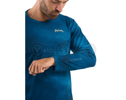 Джерсі MTB Spiuk All Terrain довгий рукав чоловіче синє з градієнтом XXL