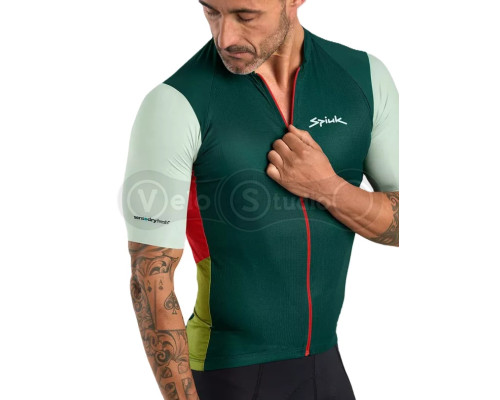 Джерси Spiuk Searchers короткий рукав мужское зеленое XXL