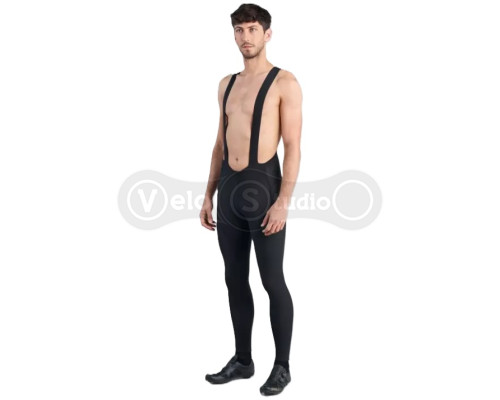 Рейтузи Spiuk Profit Cold&Rain Bib на лямках чоловічі чорні S