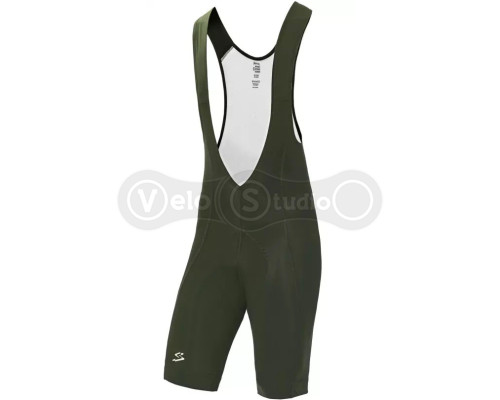 Велотрусы Spiuk Anatomic на лямках мужские зеленые XXL