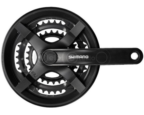 Шатуны Shimano FC-TY301, 175мм, 42x34x24, 6/7/8 скоростей, OEM