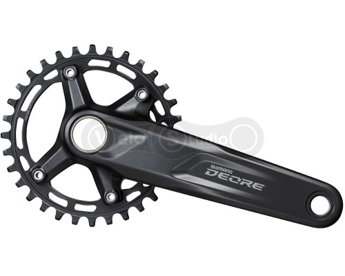 Шатуны Shimano FC-M5100-1 DEORE, встроенная ось, 170мм 30T 10/11-шв. CL-52мм без каретки