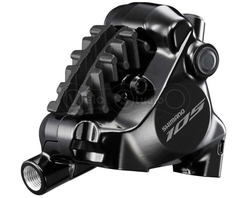 Каліпер гідравлічного гальма Shimano BR-R7170-F, 105, FLAT MOUNT передній адаптер 140/160мм, колодка L05A RESIN PAD(W/FIN)