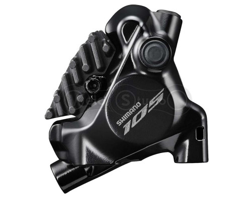 Калипер гидравлического тормоза Shimano BR-R7170-R, 105, FLAT MOUNT задний без адаптера, колодка L05A RESIN PAD(W/FIN)