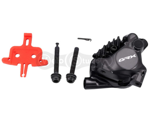 Калипер гидравлического тормоза Shimano BR-RX820, GRX, задний FLAT MOUNT, болт 25MM, без адаптера, колодка L05A RESIN PAD(W/FIN)