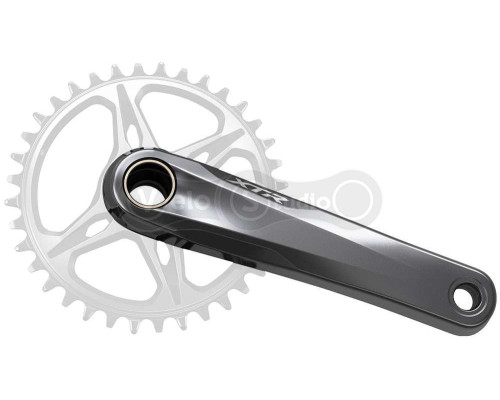 Шатуни Shimano FC-M9100-1 XTR, Hollowtech II 165мм, без зірки, CL-52мм, без каретки