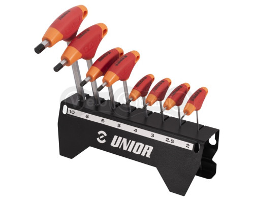 Набор шестигранников с рукояткой Unior Tools HX 2-2.5-3-4-5-6-8-10 (8 шт.)