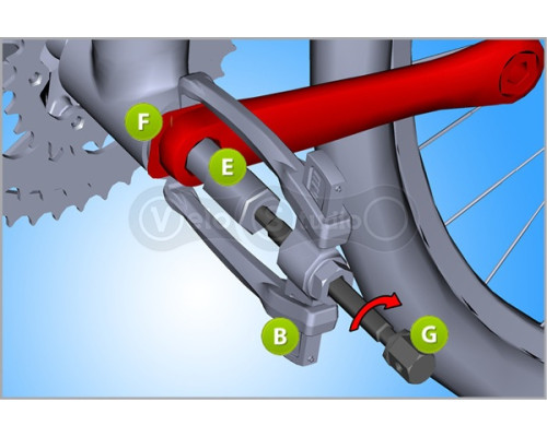 Усиленный набор инструментов Unior Tools Campagnolo для снятия шатунов и установки кареток