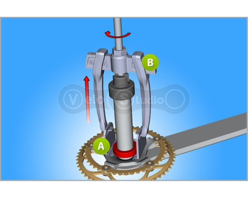 Усиленный набор инструментов Unior Tools Campagnolo для снятия шатунов и установки кареток