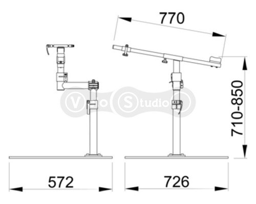 Стійка для ремонту шосе велосипедів Unior Tools із опорною плитою