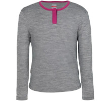 Детская термофутболка с длинным рукавом ICEBREAKER JN BF 260 Amity LS Crewe GIRL metro/magenta 06