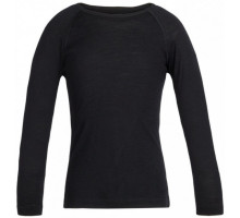 Детская термофутболка с длинным рукавом ICEBREAKER Kids 200 Oasis LS Crewe Black 02