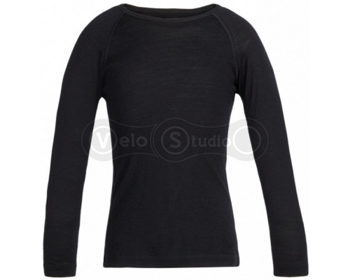 Детская термофутболка с длинным рукавом ICEBREAKER Kids 200 Oasis LS Crewe Black 08
