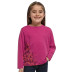 Дитяча термофутболка із довгим рукавом ICEBREAKER Kids LS Crew Garden magenta/lotus 10