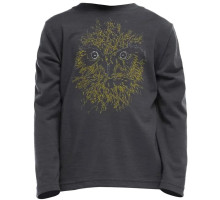 Детская термофутболка с длинным рукавом ICEBREAKER Kids LS Morepork monsoon/rocket 04