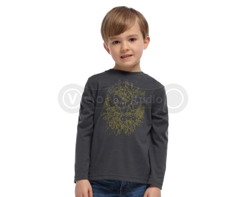 Дитяча термофутболка із довгим рукавом ICEBREAKER Kids LS Morepork monsoon/rocket 10