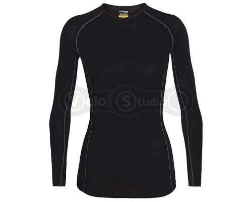 Термофутболка с длинным рукавом ICEBREAKER 150 Zone LS Crewe WOMEN BLACK S
