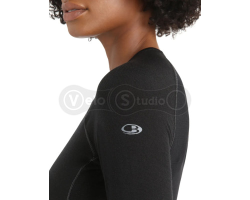 Термофутболка с длинным рукавом ICEBREAKER 150 Zone LS Crewe WOMEN BLACK S