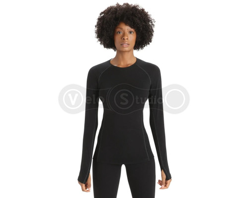 Термофутболка с длинным рукавом ICEBREAKER 150 Zone LS Crewe WOMEN BLACK S