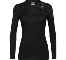 Термофутболка із довгим рукавом ICEBREAKER 200 Oasis LS Crew Skyway BLACK XS