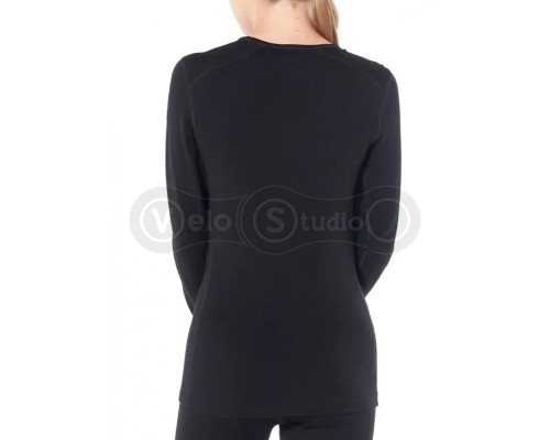 Термофутболка із довгим рукавом ICEBREAKER 260 Tech LS Crewe WMN Black S