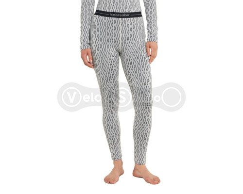 Термоштаны ICEBREAKER W Mer 260 Vertex Leggings On-Piste SNOW/BLACK S