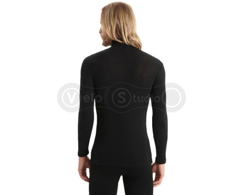 Термофутболка з довгим рукавом ICEBREAKER 175 Everyday LS Half Zip MEN BLACK L