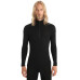 Термофутболка з довгим рукавом ICEBREAKER 175 Everyday LS Half Zip MEN BLACK L
