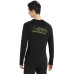 Термофутболка с длинным рукавом ICEBREAKER 200 Oasis LS Crewe Alps 3D MEN BLACK M