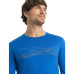Термофутболка с длинным рукавом ICEBREAKER 200 Oasis LS Crewe Ski MEN LAZURITE M