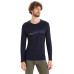 Термофутболка с длинным рукавом ICEBREAKER 200 Oasis LS Crewe Ski Stripes MEN MIDNIGHT M