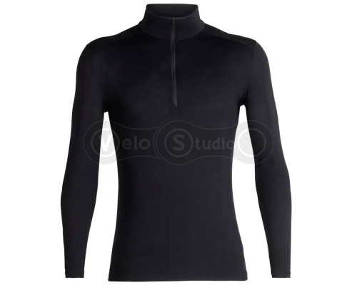 Термофутболка с длинным рукавом ICEBREAKER 200 Oasis LS Half Zip MEN BLACK L