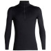Термофутболка с длинным рукавом ICEBREAKER 200 Oasis LS Half Zip MEN BLACK XL