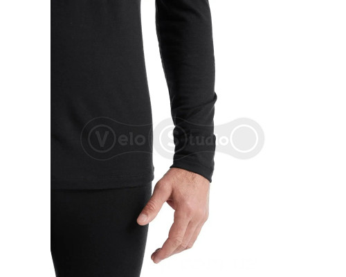 Термофутболка с длинным рукавом ICEBREAKER 200 Oasis LS Half Zip MEN BLACK XL