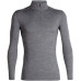 Термофутболка с длинным рукавом ICEBREAKER 200 Oasis LS Half Zip MEN GRITSTONE-013 S